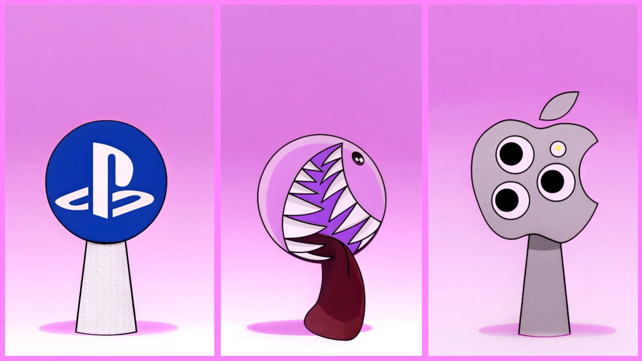 INCREDIBLE SPRUNKI!: PLAYSTATION 🆚 BUBBLE 🆚 APPLE Tiles Hop EDM Rush!