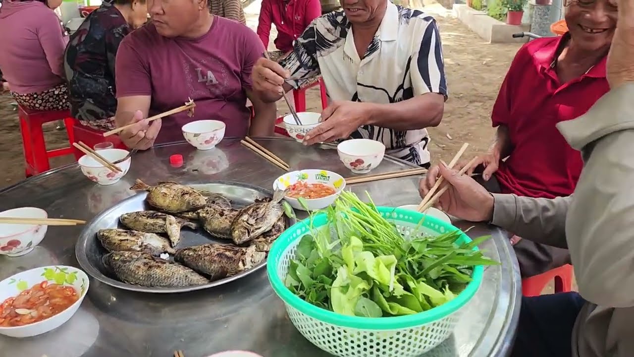 Anh em đi bắt cua mò cá làm lai rai quá vui /SĂN BĂT TRA VINH /84 