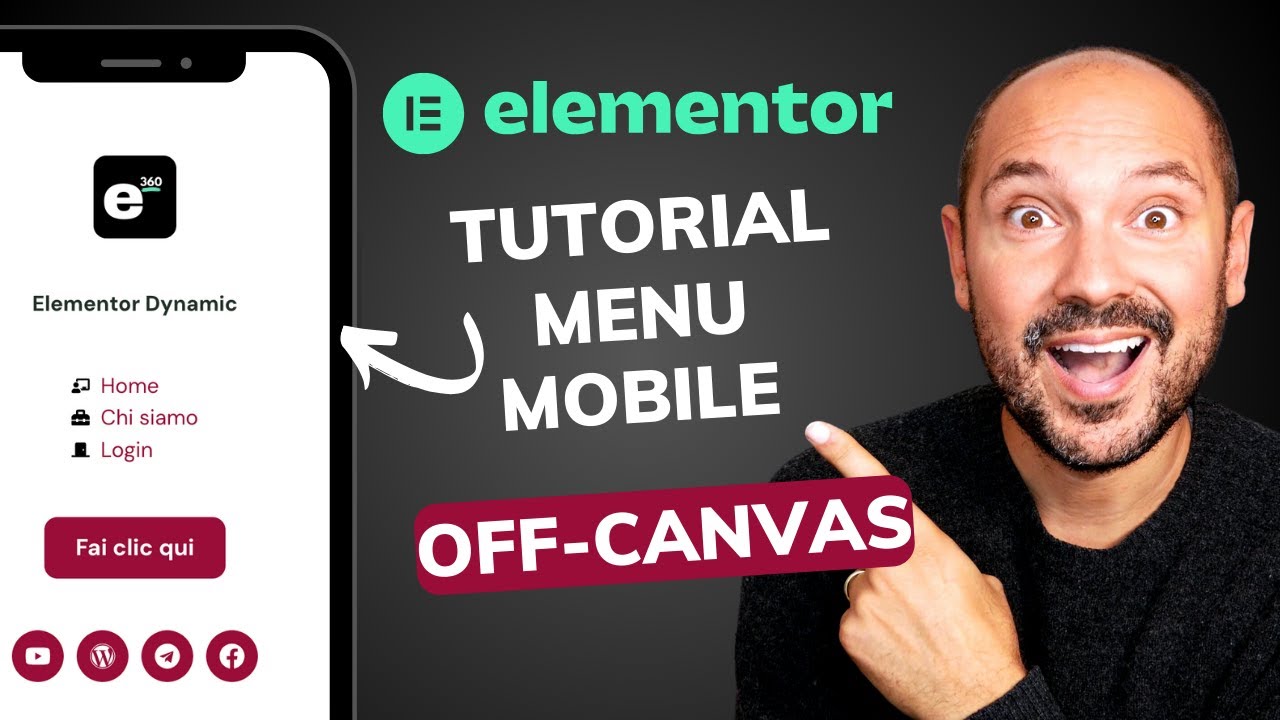 Tutorial Menu Mobile Elementor Italiano 📲 Nuovo Widget Off-Canvas 😍
