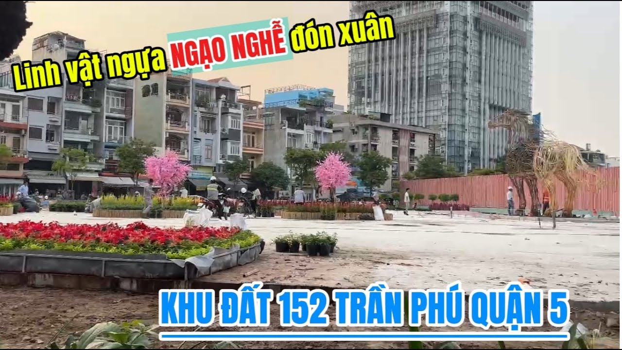 KHU ĐẤT 152 TRẦN PHÚ- Công viên hình tam giác đang hoàn thành rất đẹp- CẬP NHẬT MỚI NHẤT