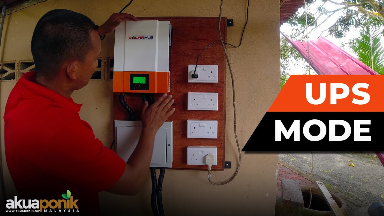 Pemasangan Inverter UPS Mode Untuk Back Up Power | Ternakan Ikan Talapia | Masjid Tanah, Melaka
