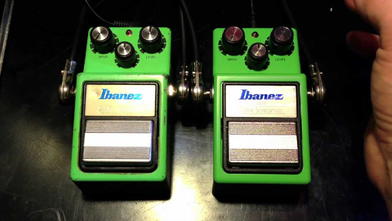 Vintage Ibanez TS9 vs New Ibanez TS9 Tube Screamer