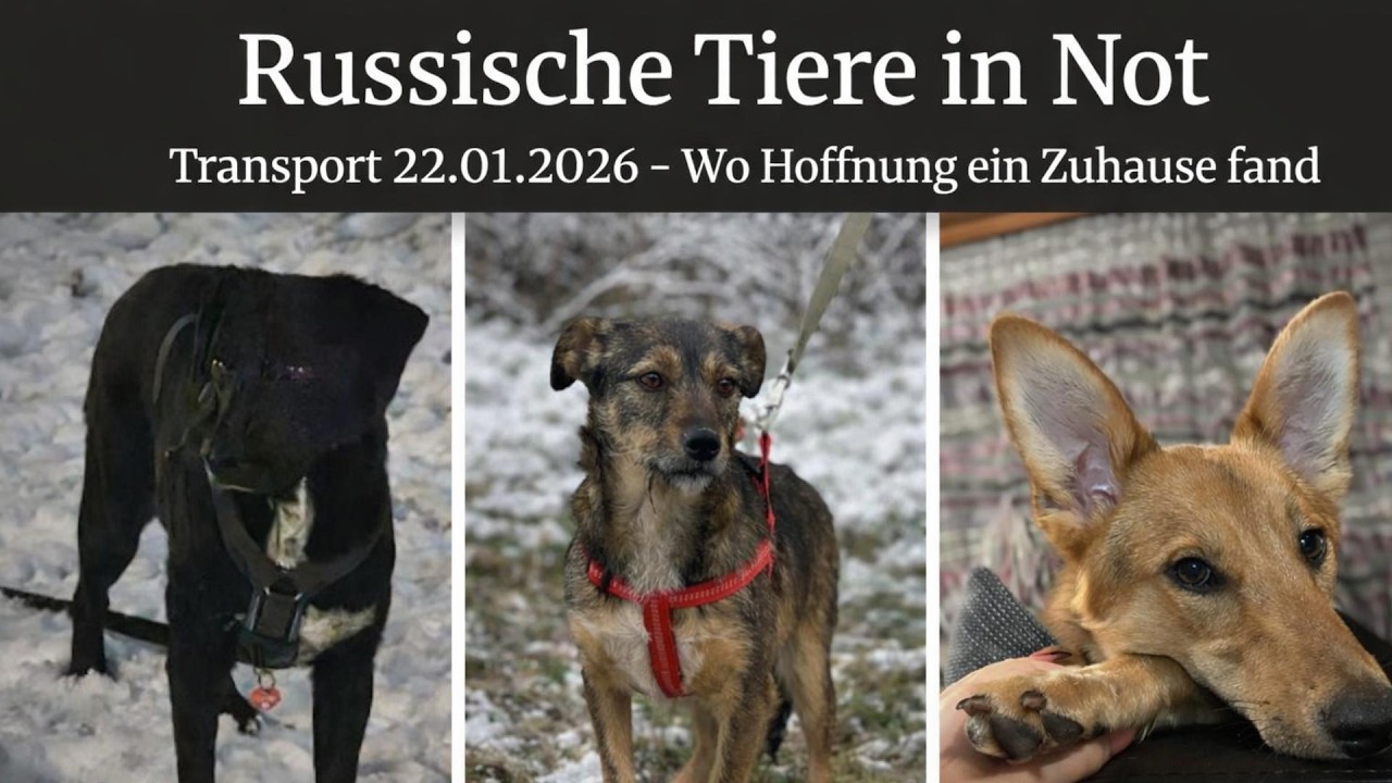 Wo Hoffnung ein Zuhause fand -  Russische Tiere in Not - Trapo 22.01.26 mit Hunden und Katzen