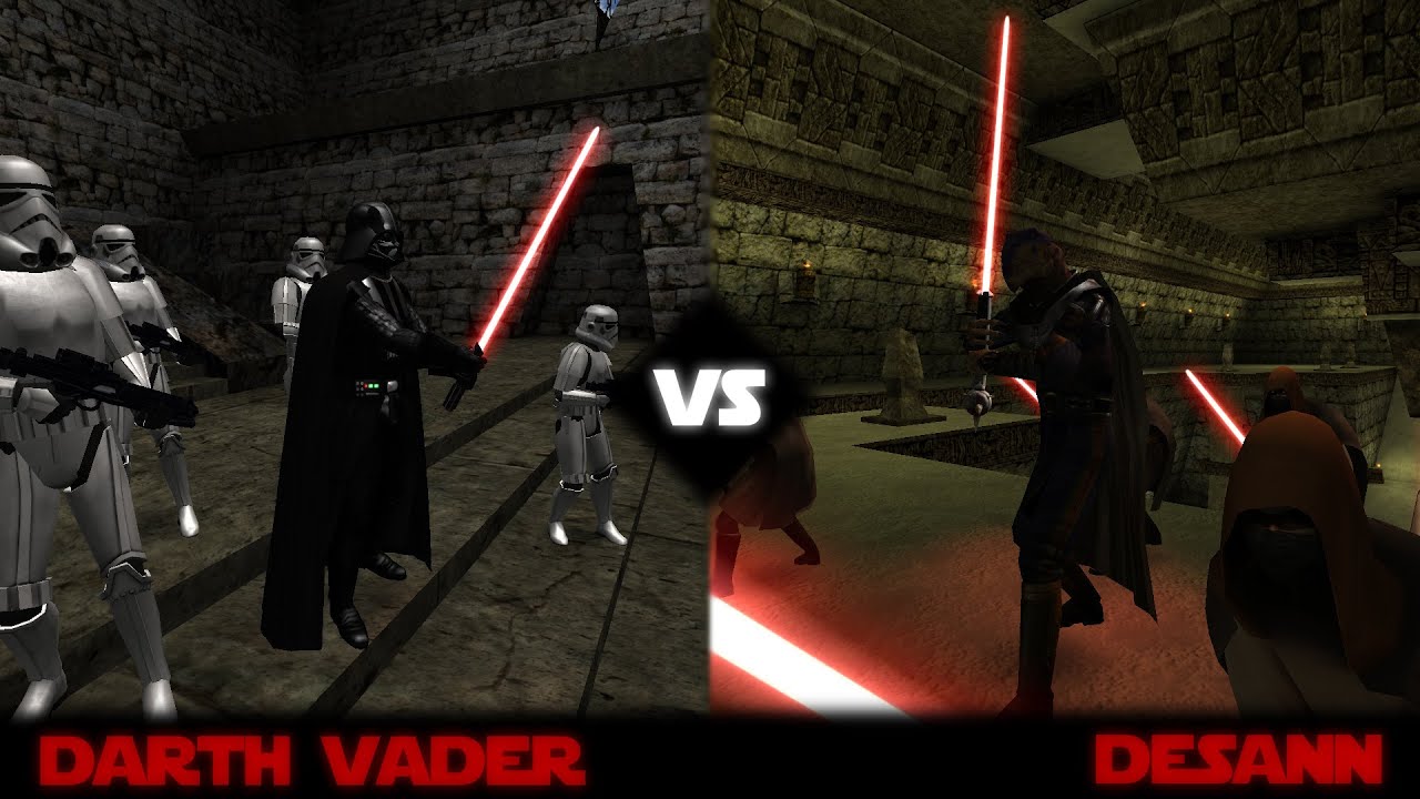 Darth Vader VS Desann (STAR WARS - Jedi Academy - Movie Duels) {1080p 60fps}
