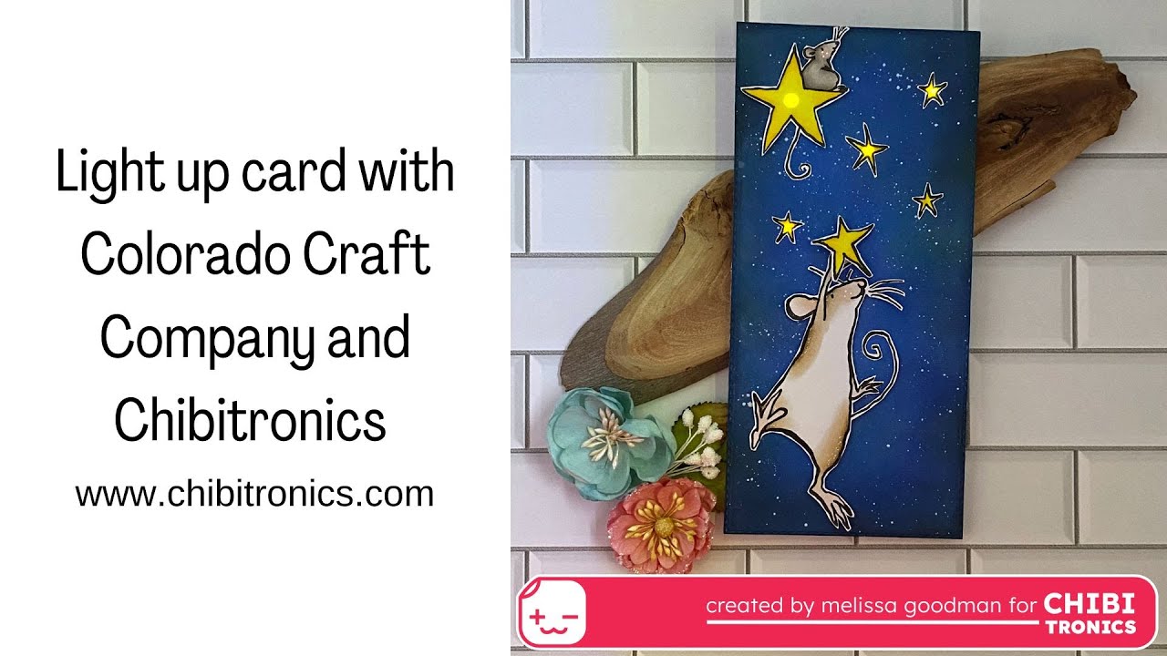 Light up Card featuring Colorado Craft Company and Chibitronics