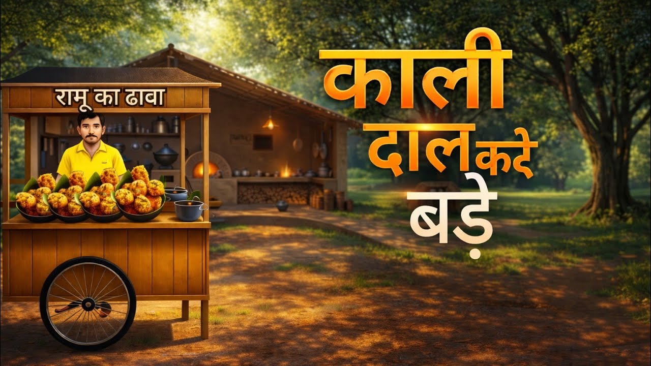 फेमस काली दाल के बड़े। Hindi kahaniya Hindi animated Stories 