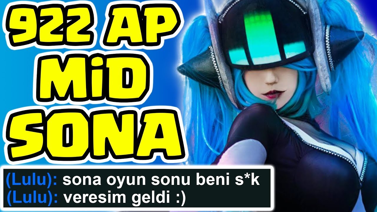 922 AP MID SONA!! BU ŞAMPİYON NASIL SUPPORT??! DÜZ VURUŞLA TEK ATARAK TAKIMI TAŞIDIK!!