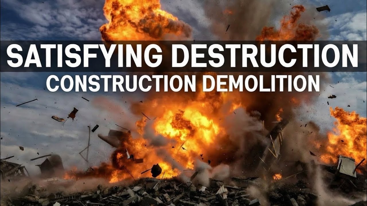 ￼ SATISFYING, CONSTRUCTION, DEMOLITION COMPILATION ￼PART #1million #bluecollar #funny #viral 
