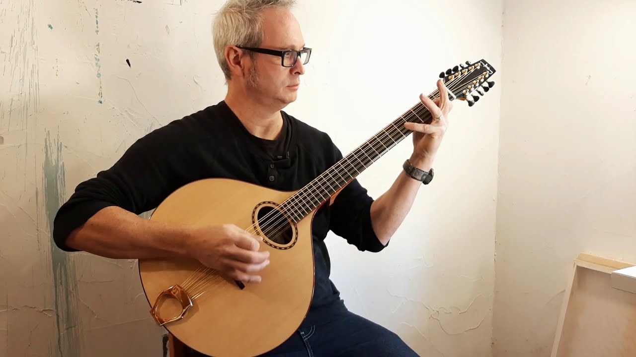 Nyberg Flat-top Long-Scale Cittern Demo ; 10 string Irish Bouzouki