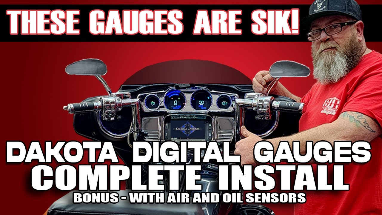 ⚡Step-by-Step Guide to Installing Dakota Digital Gauges on Your Motorcycle W /Air Ride⚡
