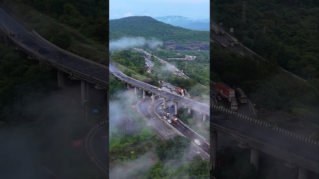 Mumbai Pune Expressway Lonavla in Monsoon&hearts;️ #shorts #ytshorts #ytshortsindia