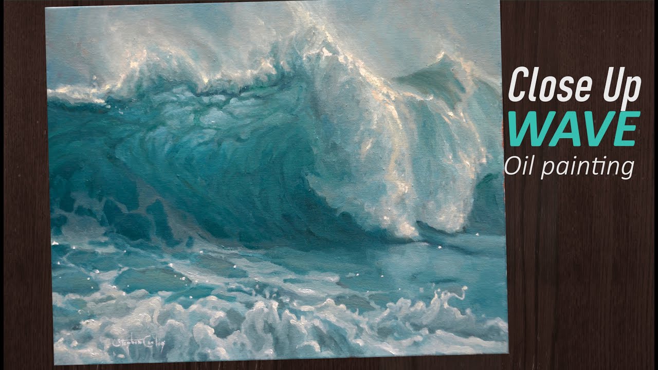 How to Paint a Close-up Ocean WAVE with Oil Paint