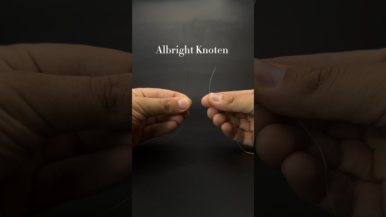 Albright Knoten zum verbinden von Angel-Schn&uuml;re #fishing #karpfenangeln #raubfischangeln #knoten