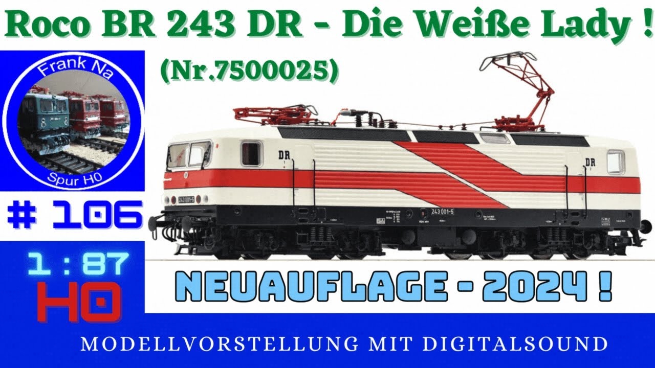 Roco 243 001 Weiße Lady! Neu 2024 #7500025