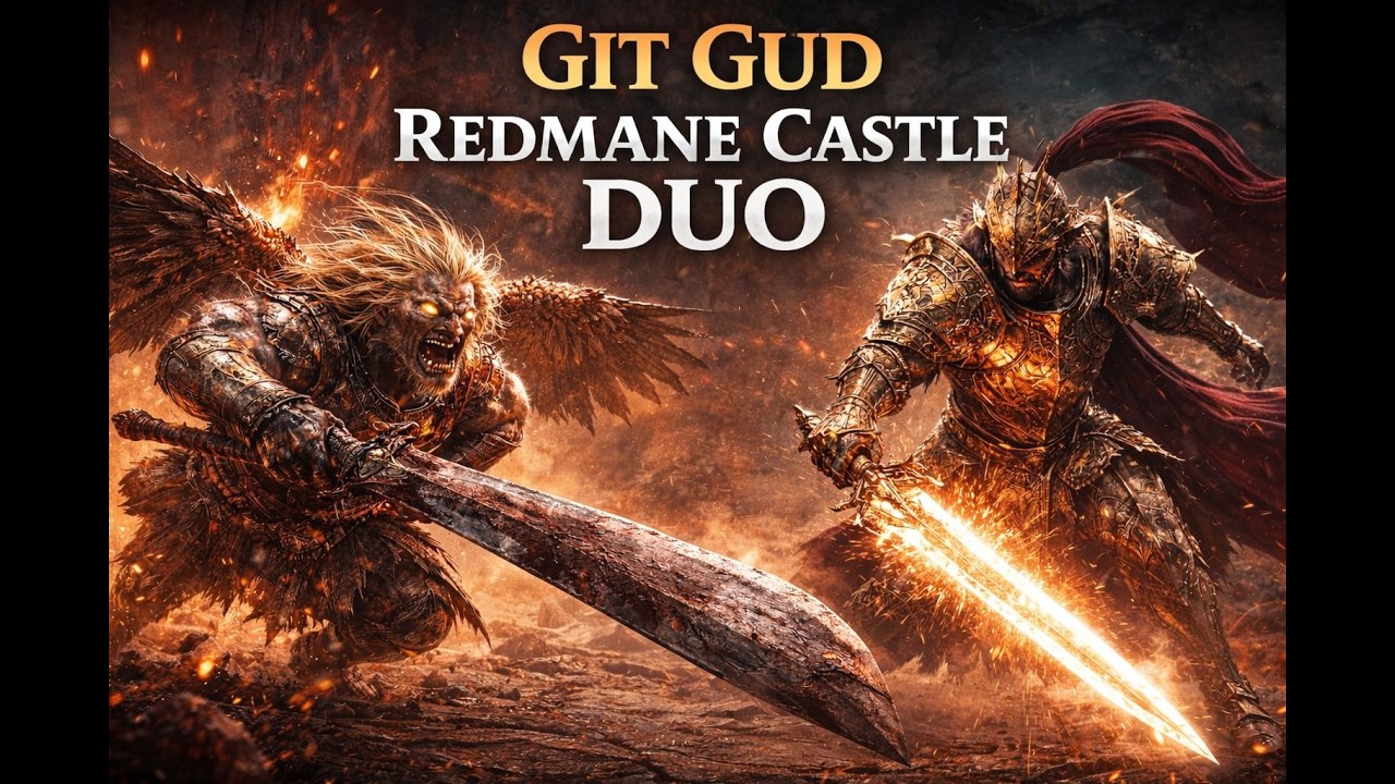 Elden Ring | Redmane Castle Duo — Misbegotten Warrior & Crucible Knight (Git Gud Run)