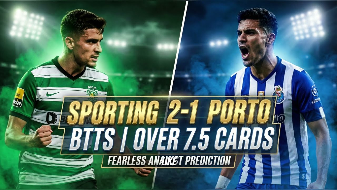 Sporting vs Porto Prediction | BTTS & Over 7.5 Cards? Derby Fire 🔥⚽