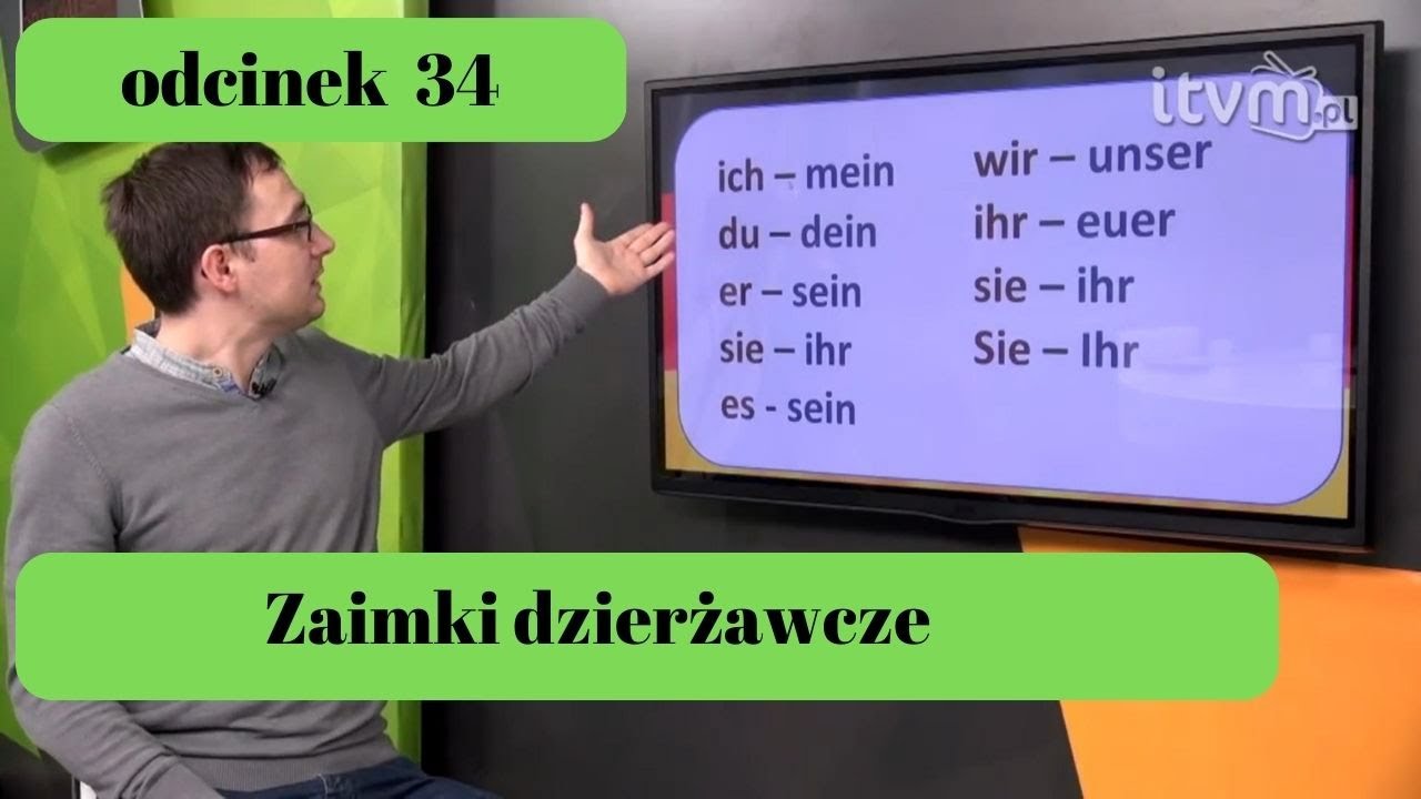 Niemiecki w parę minut 34 -zaimki dzierżawcze - gerlic.pl