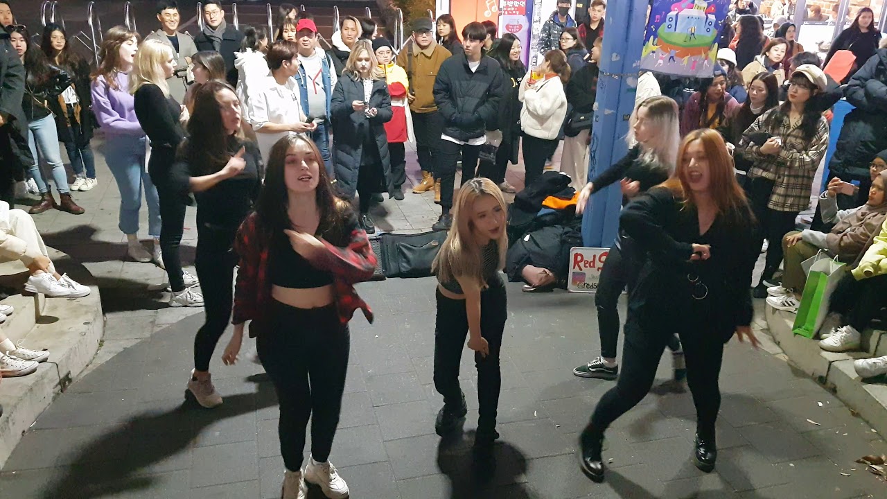 20191108 today hongdae dance team 레드스파크 Red Spark busking 06 - Feel Special _ TWICE