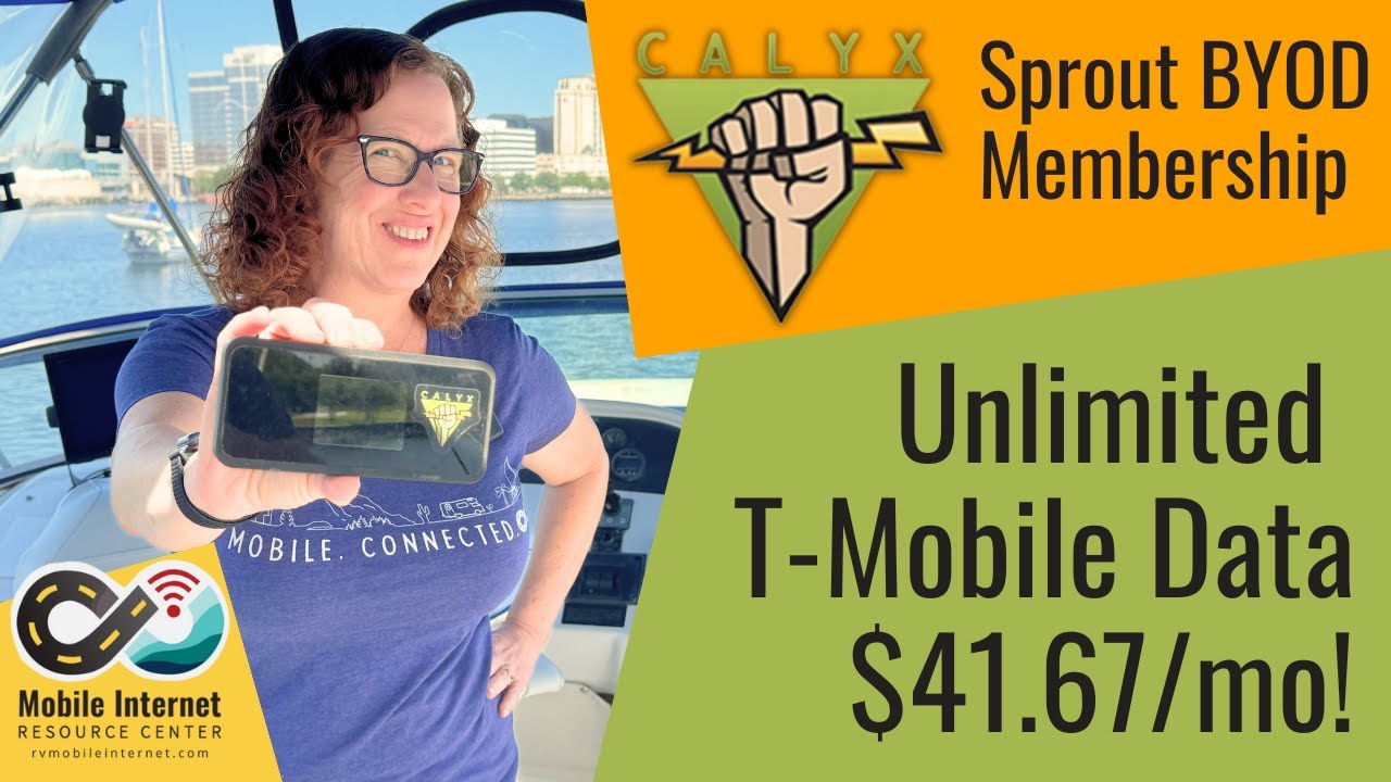План Calyx Institute Sprout — BYOD SIM, безлимитные данные T-Mobile за 41,67 доллара США в месяц
