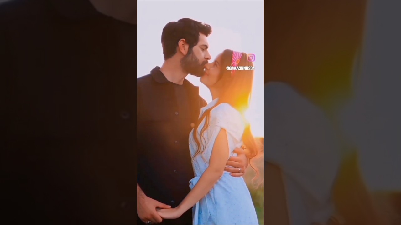 Baran and Dilan kissing scene#kan&ccedil;i&ccedil;ekleri#love #new#turkishseries #barışbaktaş #yağmur #viralvideo