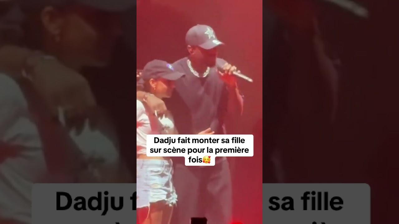 Dadju pr&eacute;sente sa fille maamou en pleine concert #music