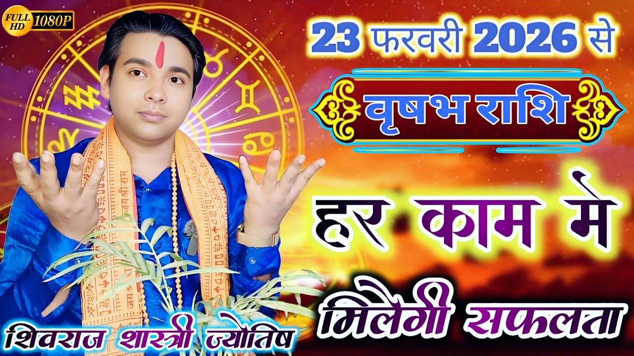 वृषभ राशि वालों हर कदम पर मिलेगी सफलता 23 फरवरी 2026 से | मंगल राशि गोचर से | Taurus Horoscope