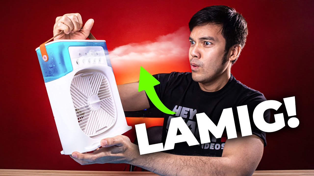 ⚡UNDER 300 PESOS LANG TO?! Portable Air Cooler with Mist Function! #heymacky #aircooler #minifan