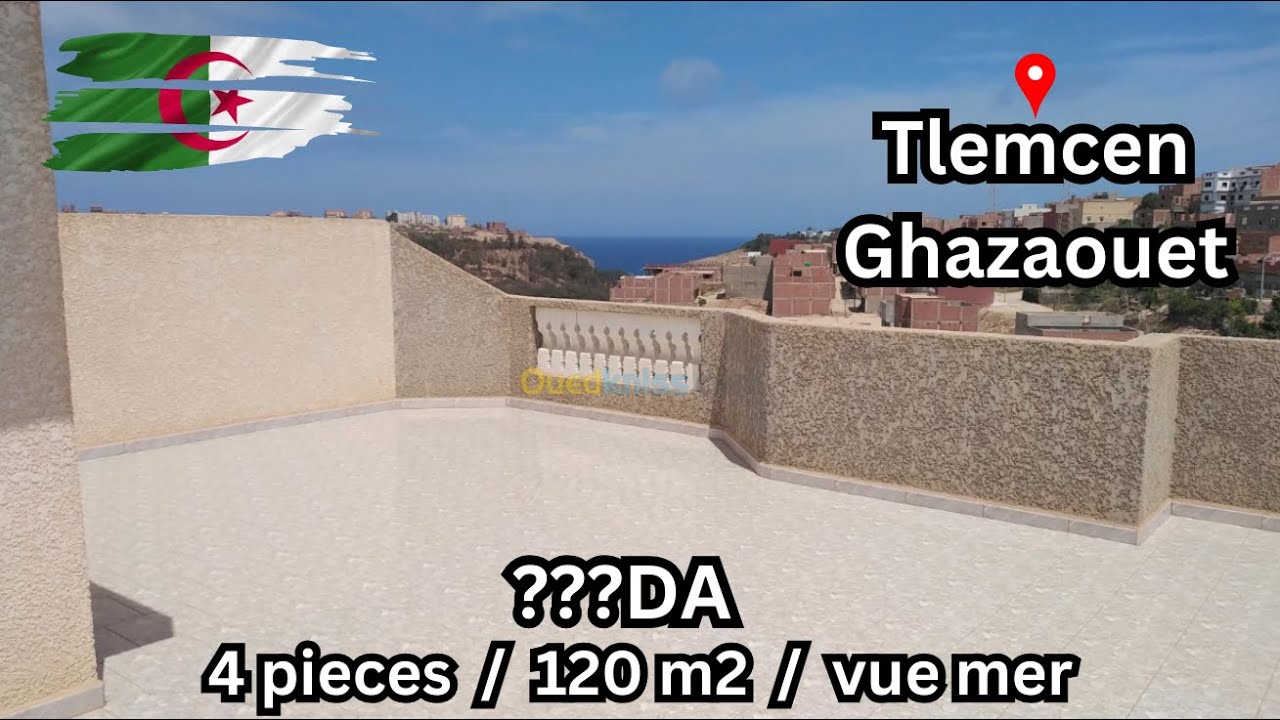 Ouedkniss - Tlemcen Ghazaouet | ??? DA - 4 pieces, 120 m2, Vue mer