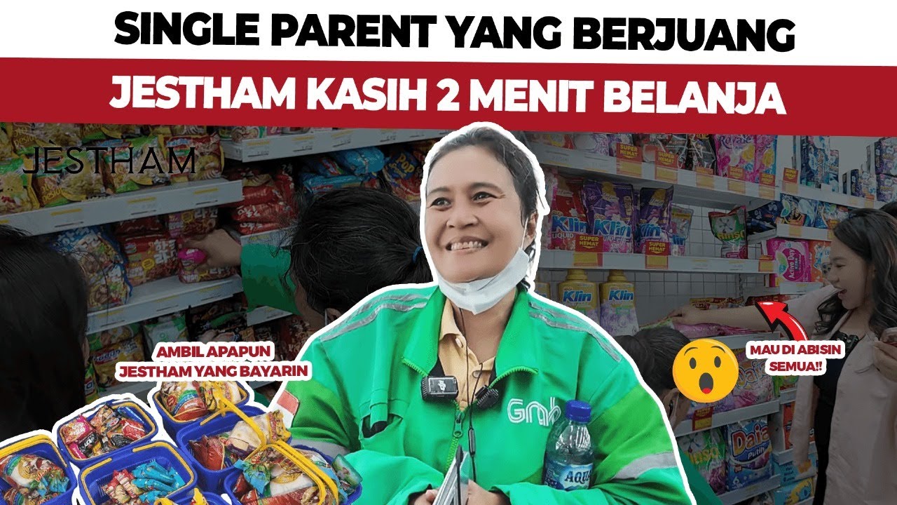 Belanja 2 Menit Bareng Jestham — Ibu Ojol Ini Bikin Semua Orang Tersentuh