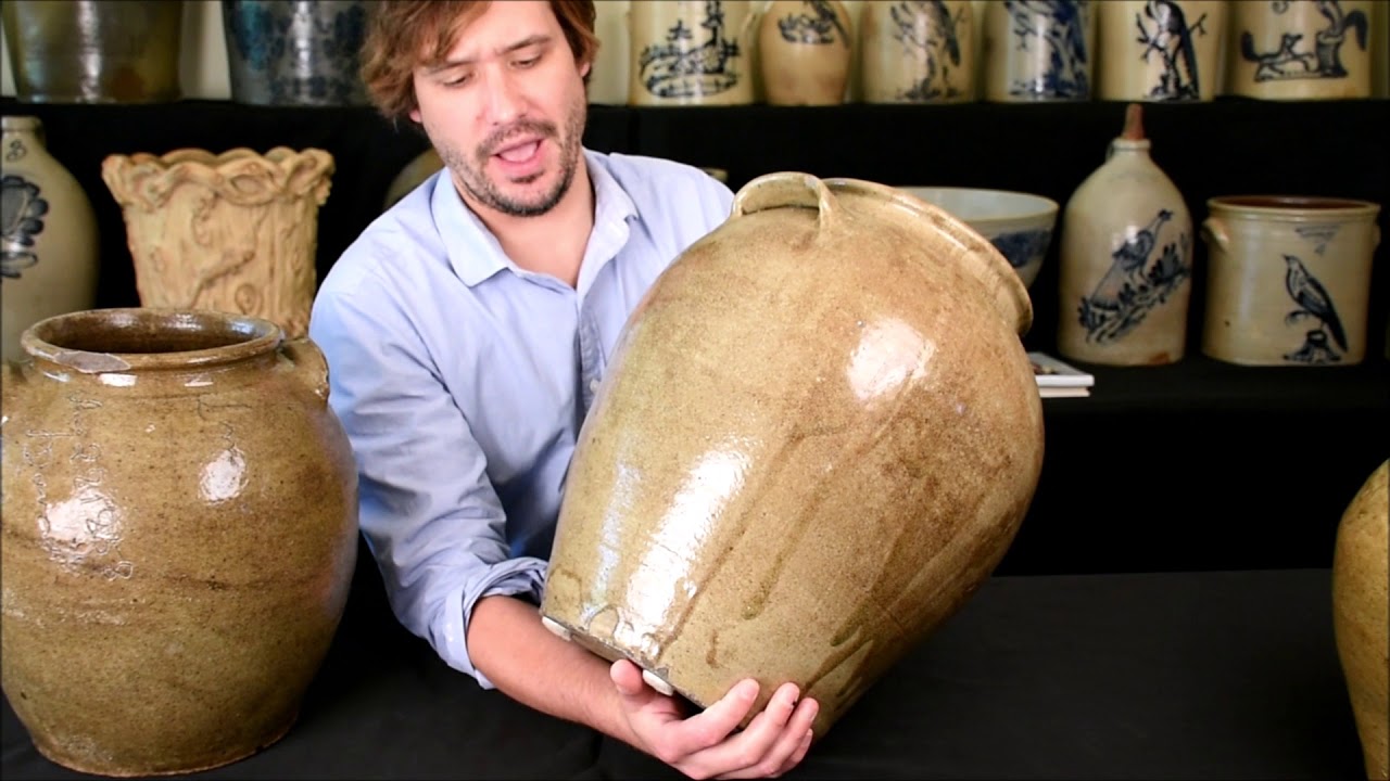 Three Great Examples of Stoneware by Dave, the Enslaved Potter of SC