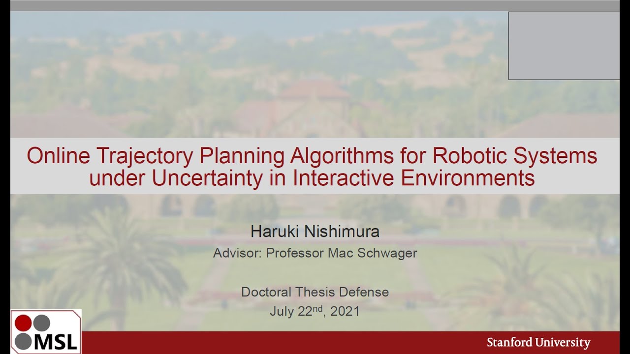 Haruki Nishimura's PhD Thesis Defense