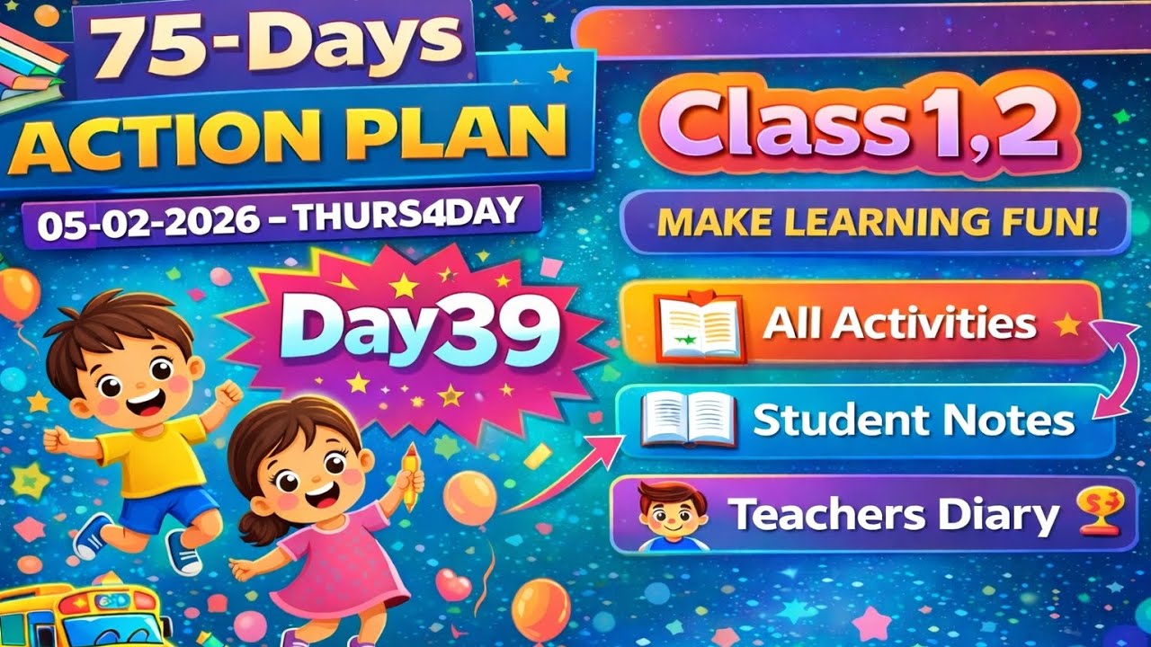 GFLN DAY 39 || CLASS 1,2 || ALL ACTIVITIES || STUDENT NOTES | TEACHERS DIARY 