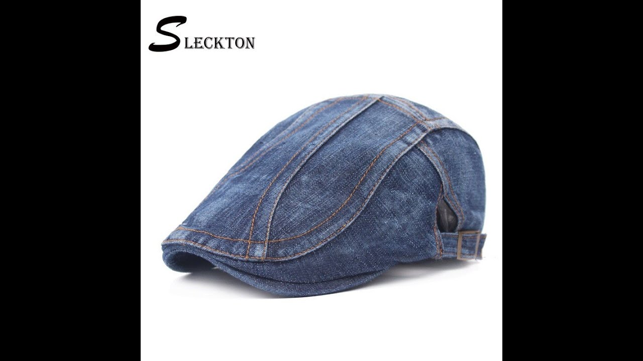 Sleckton fashion cowboy hat cotton beret cap for men casual summer visors baseball outdoor sports