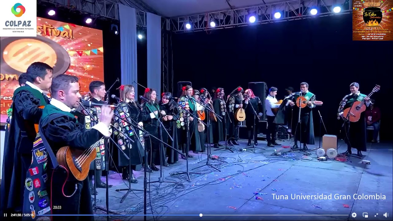 Tuna Universidad Gran Colombia, Festival Tunas Universitarias La Calera oct 2021
