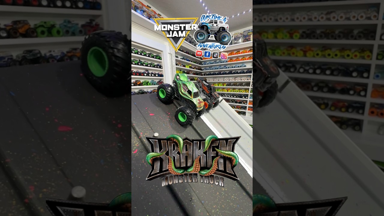 #MonsterJam #Toy #MonsterTruck race | Viewer request 298 | #kraken 🆚 #badcompany
