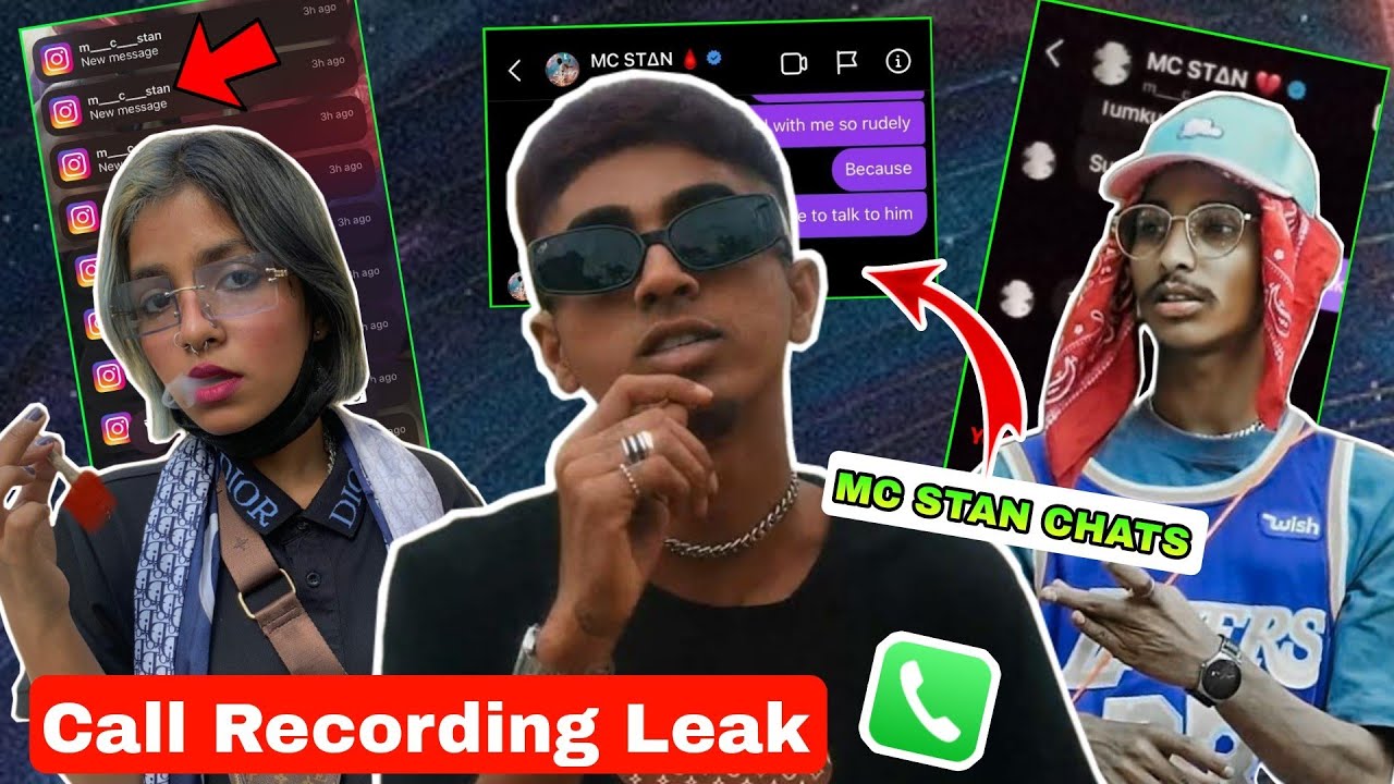 Mc Stan Girlfriend Anam & Kezzashi , Pratik Call Recording Leak ! || Mc Stan Chats Leak