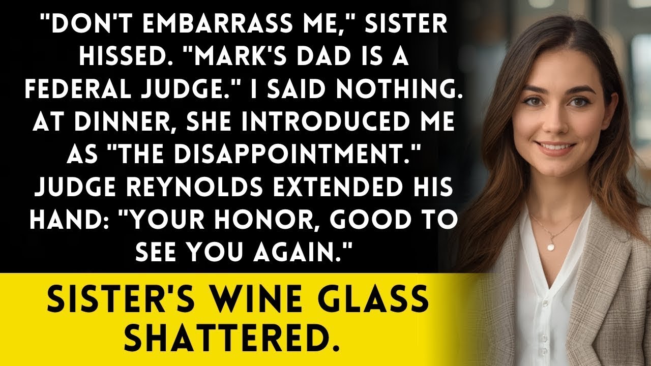 Sister Said 'My Fiancé's Dad Is A Federal Judge' - Until He Recognized Me