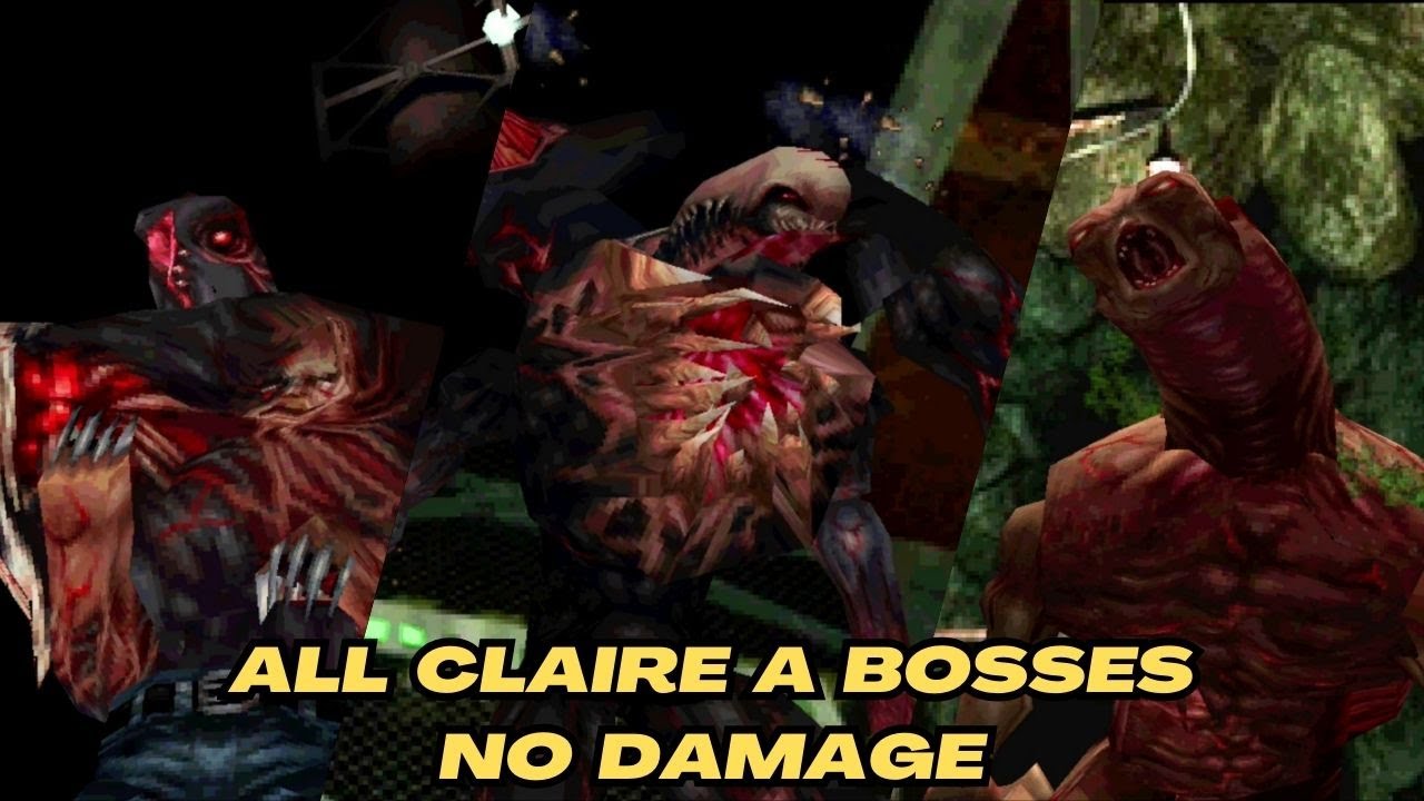 RE 2 Original (PS5 Pro): All Claire A Bosses (No Damage) & Ending