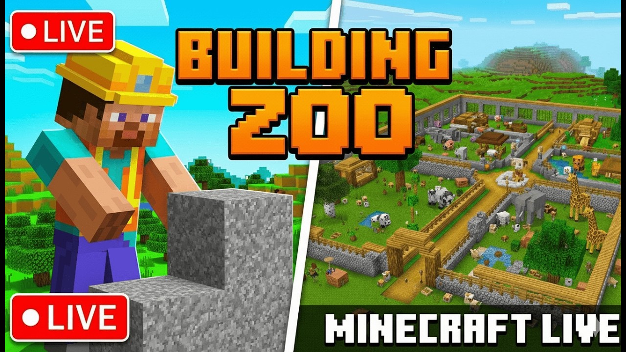 Minecraft Live | Building Zoo #shorts #minecraft