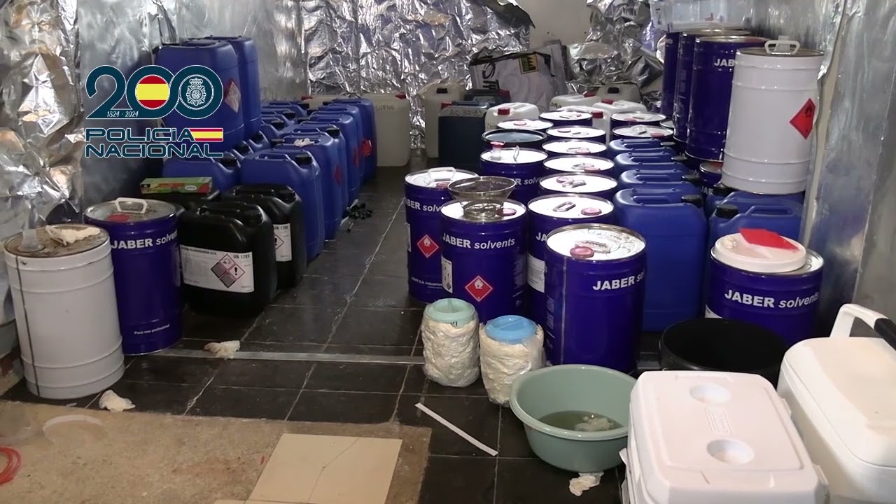 Detenidas 16 personas y desmantelados 2 laboratorios de producción de drogas de síntesis y cocaína