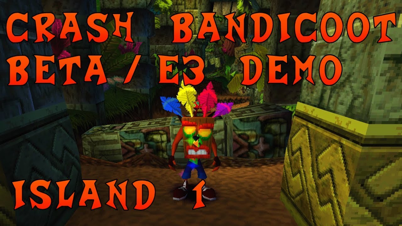 Crash Bandicoot BETA (11/05/1996) Playthrough Island 1