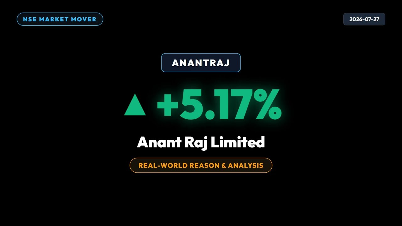 Why ANANTRAJ  grew up by massive +5.2% full share analysis