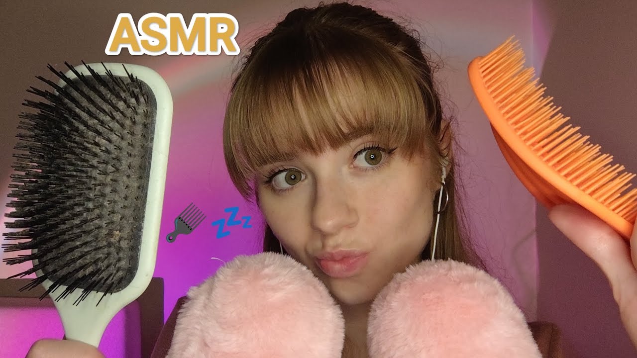 ASMR|| Je te fais un massage crânien avec plusieurs brosses🪮😴💗