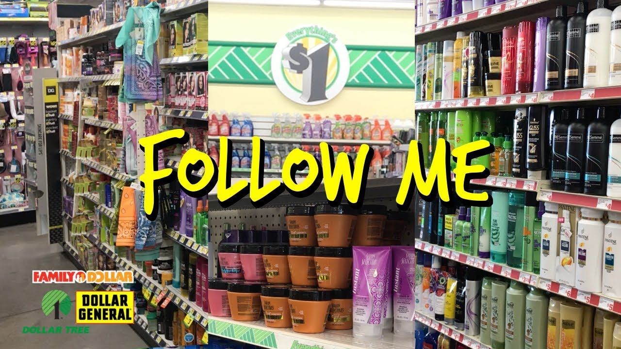 Dollar General, Family Dollar, & Dollar Tree : Follow Me To Look At Hair Products!