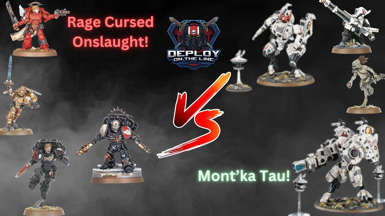 Rage Cursed Onslaught Blood Angels vs Mont'ka Tau - #warhammer40k Battle Report