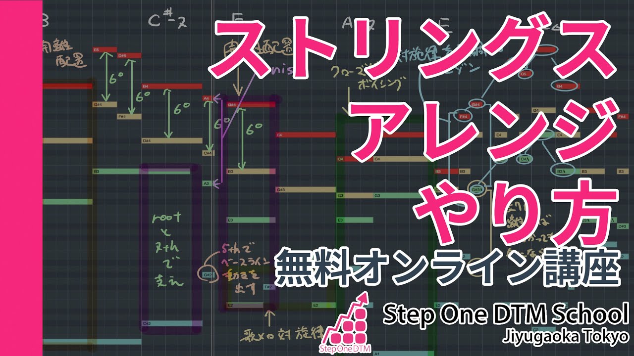 ストリングスアレンジのやり方【オンライン無料トライアル講座】