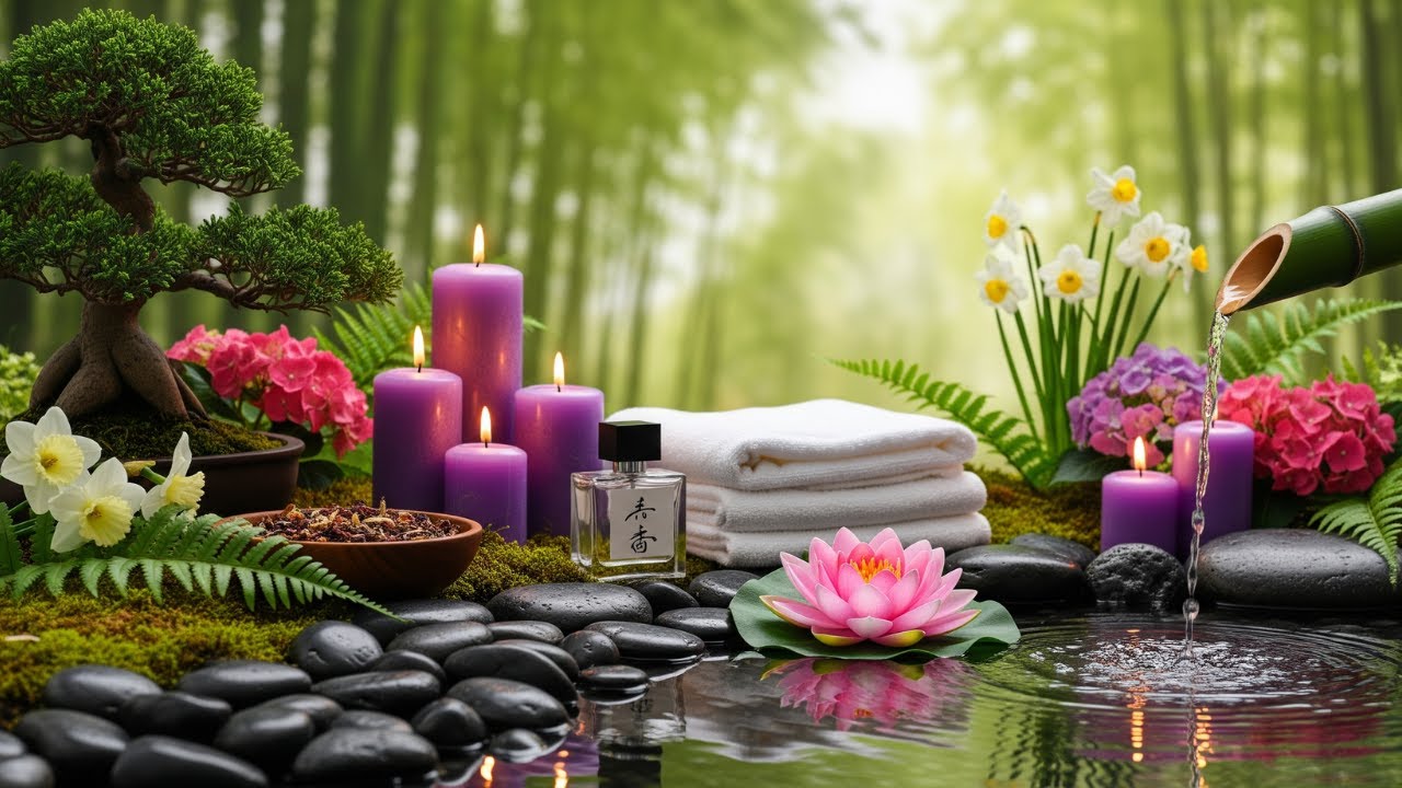 Soothing Bamboo Water Sounds 🌿 Healing Music for Sleep, Relaxation & Calm Mind