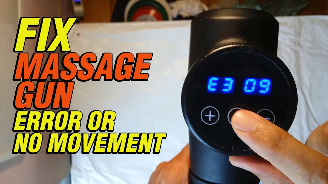 Fix massage gun error & no movement running