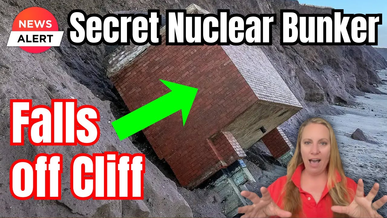 SHOCKING IMAGES ! Tunstall Nuclear Bunker THROWN off Holderness coast Cliff in East Yorkshire, UK