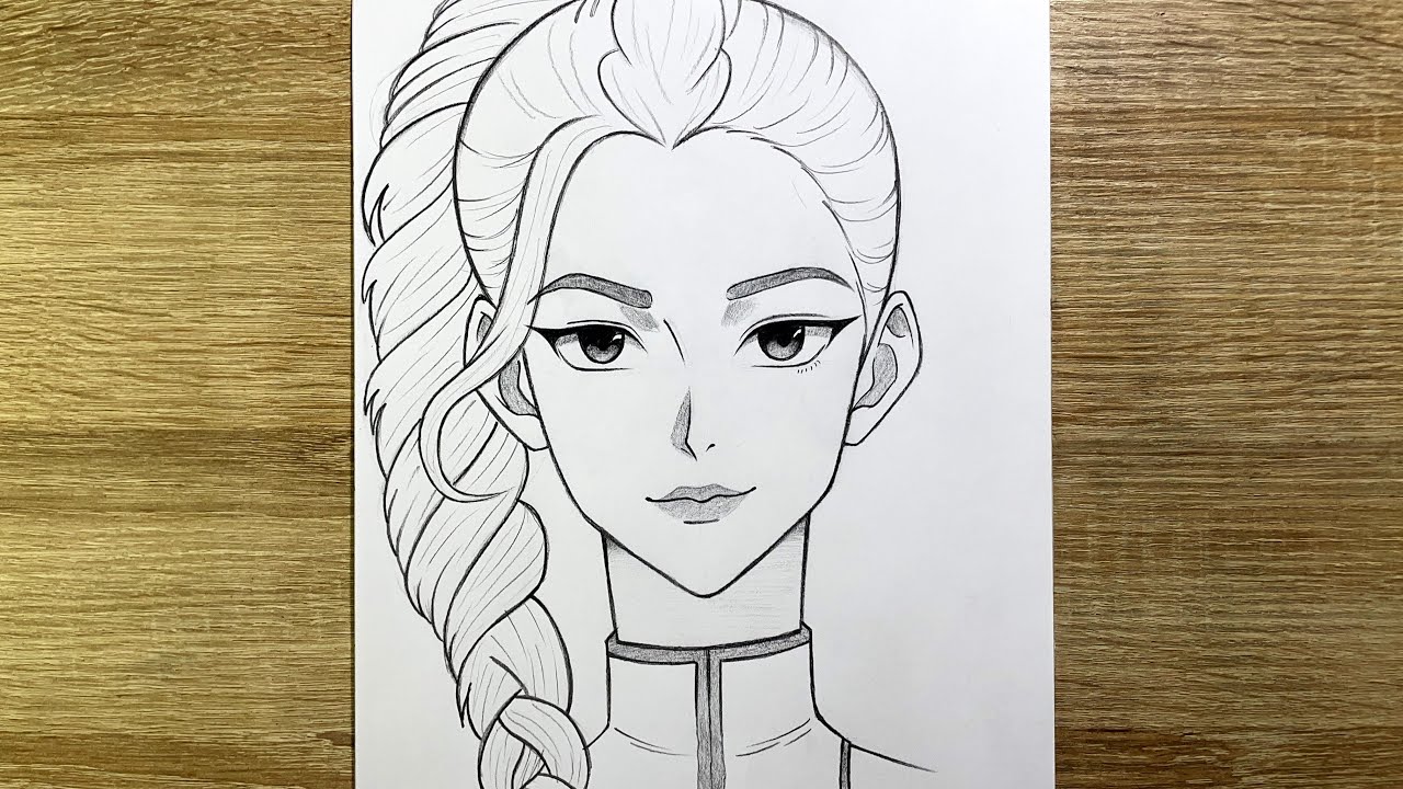 Comment dessiner Rumi de KPop Demon Hunters | Tutoriel dessin anime facile d&eacute;butant